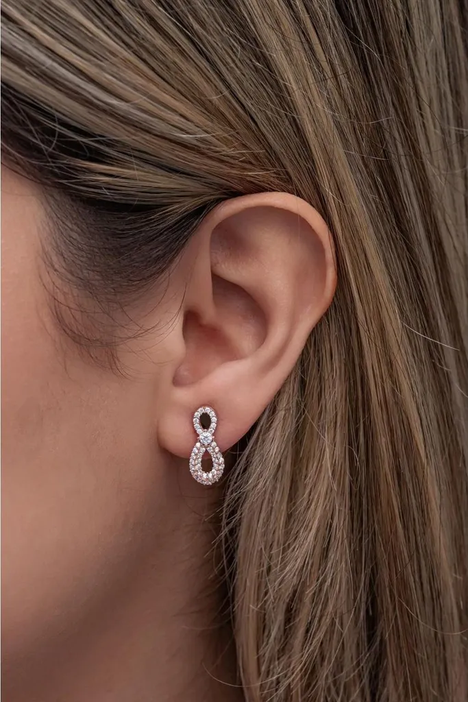Boucles d'oreilles argent chic pour mariage et soirées habillées