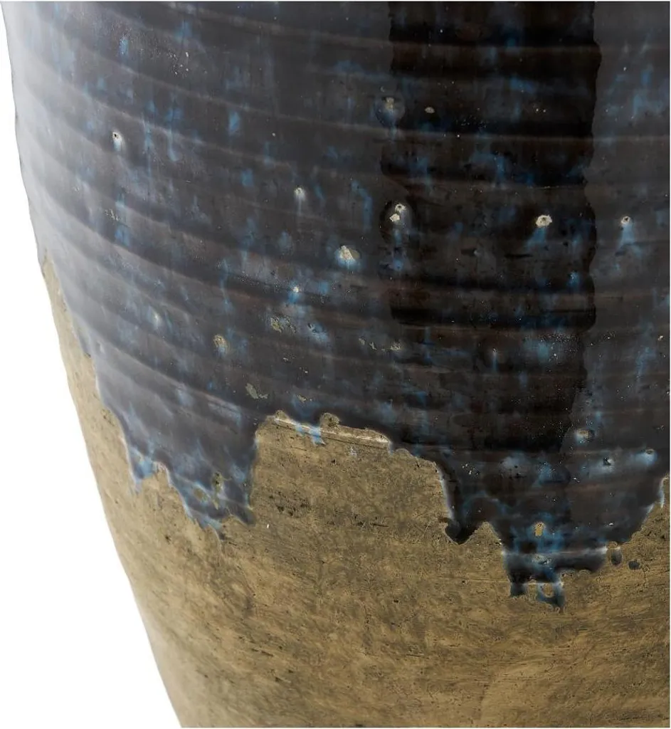 Vase Bleu Foncé Lykke en Verre Soufflé - Objet de Décoration Intérieure - 2
