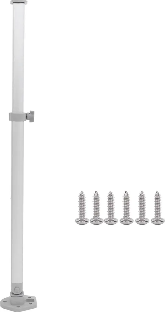 Support de table télescopique escamotable pour aménagement de caravane