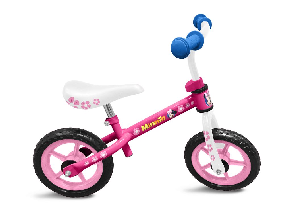Kinder Mädchen Laufrad Disney Minnie Mouse 10 Zoll Lernlaufrad für Kinder B-Ware 