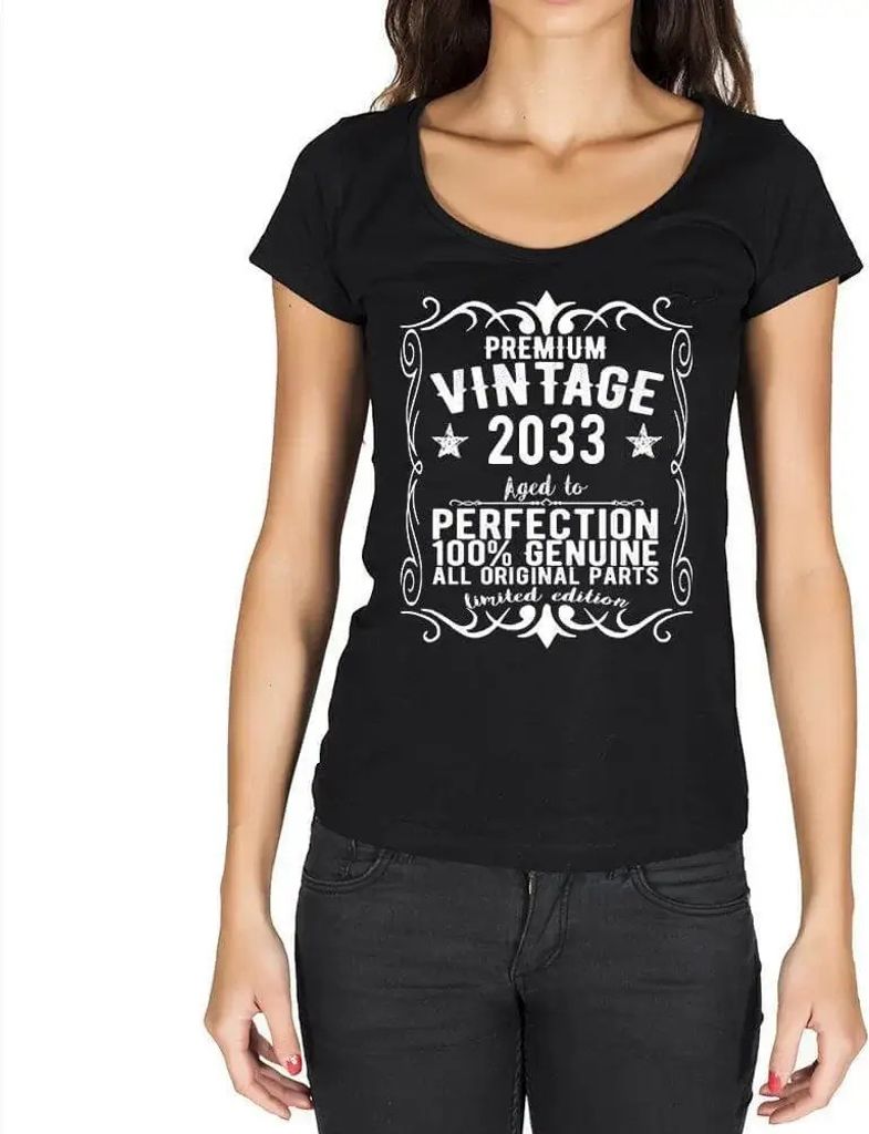 Damen Grafik T-Shirt Alle Originalteile bis zur Perfektion gealtert 2033 – All Original Parts Aged to Perfection 2033 – Öko-Verantwortlich Vin...