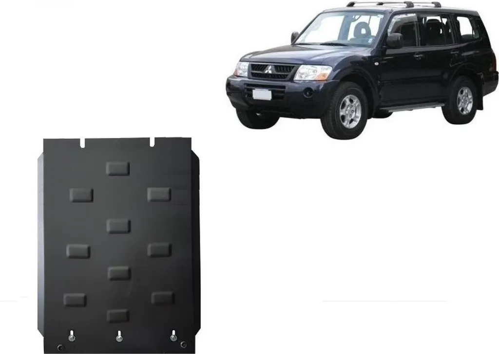 Protection de boîte de vitesses en acier Mitsubishi Pajero 3 V60 V70