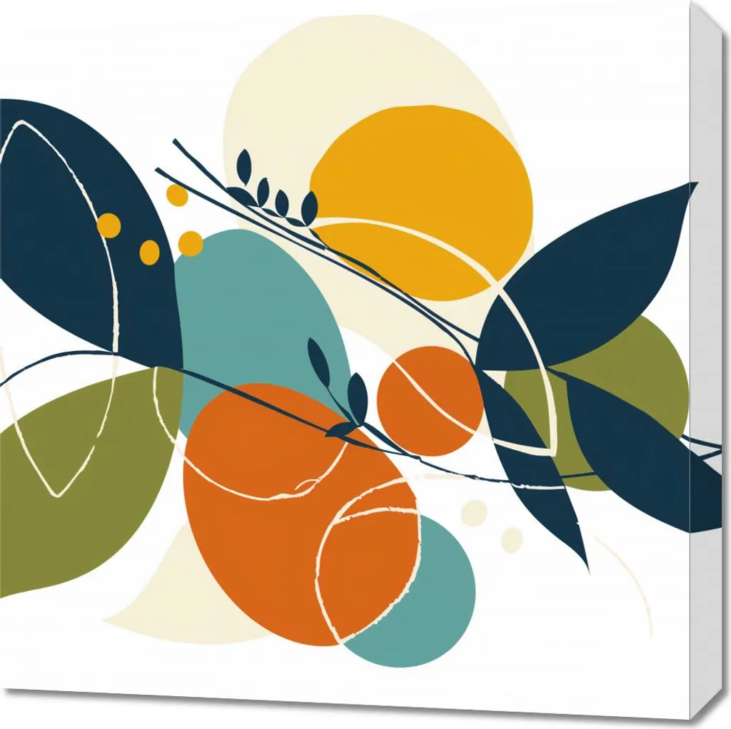 Quadro Decorativo 60x60 Natura Raffinata - Arte Parete Zen