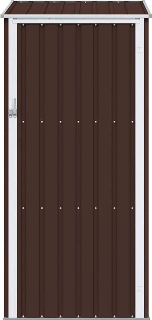vidaXL Szopa ogrodowa brązowa 87x98x159 cm stal ocynkowana Zdjęcie produktu 