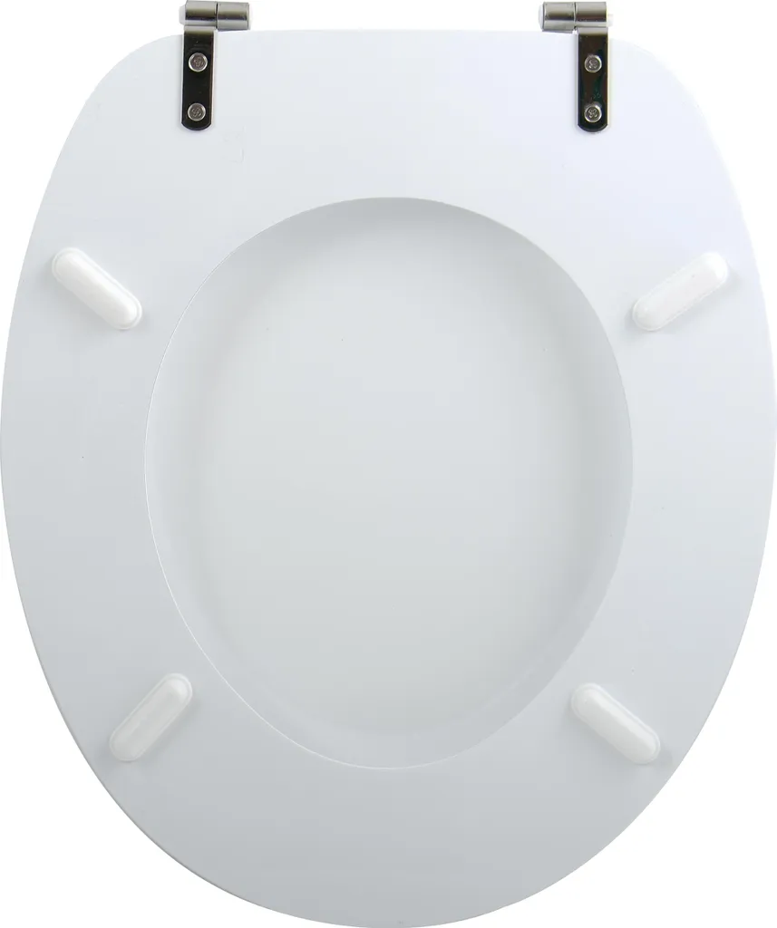 Sedile WC Robusto MSV Nyala Bianco | Cerniere Inox Anti-Ruggine