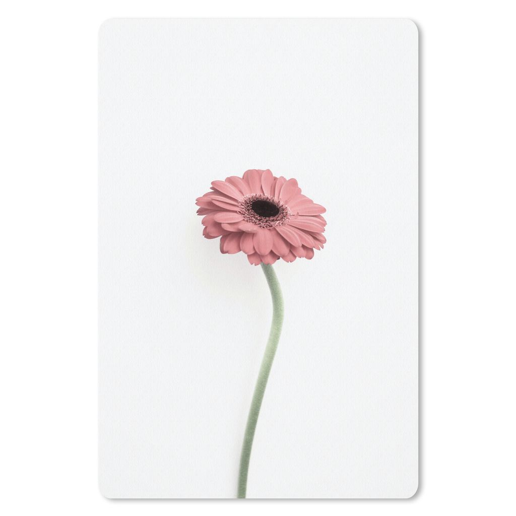 MuchoWow Mauspad Mousepad Blumen - Rosa - Natur - Weiß - Pflanze 40x60 cm - Mousepads - Maus Mat - Pad - Mausunterlage - Schreibtisch Accesoire