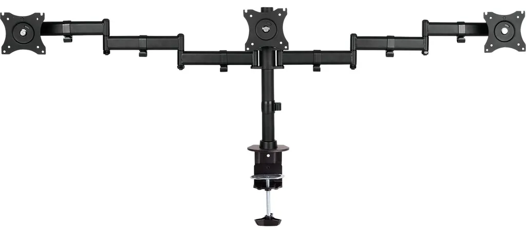 Support Triple Écran Articulé Max 8kg par Bras pour Moniteurs 27 Pouces - 2