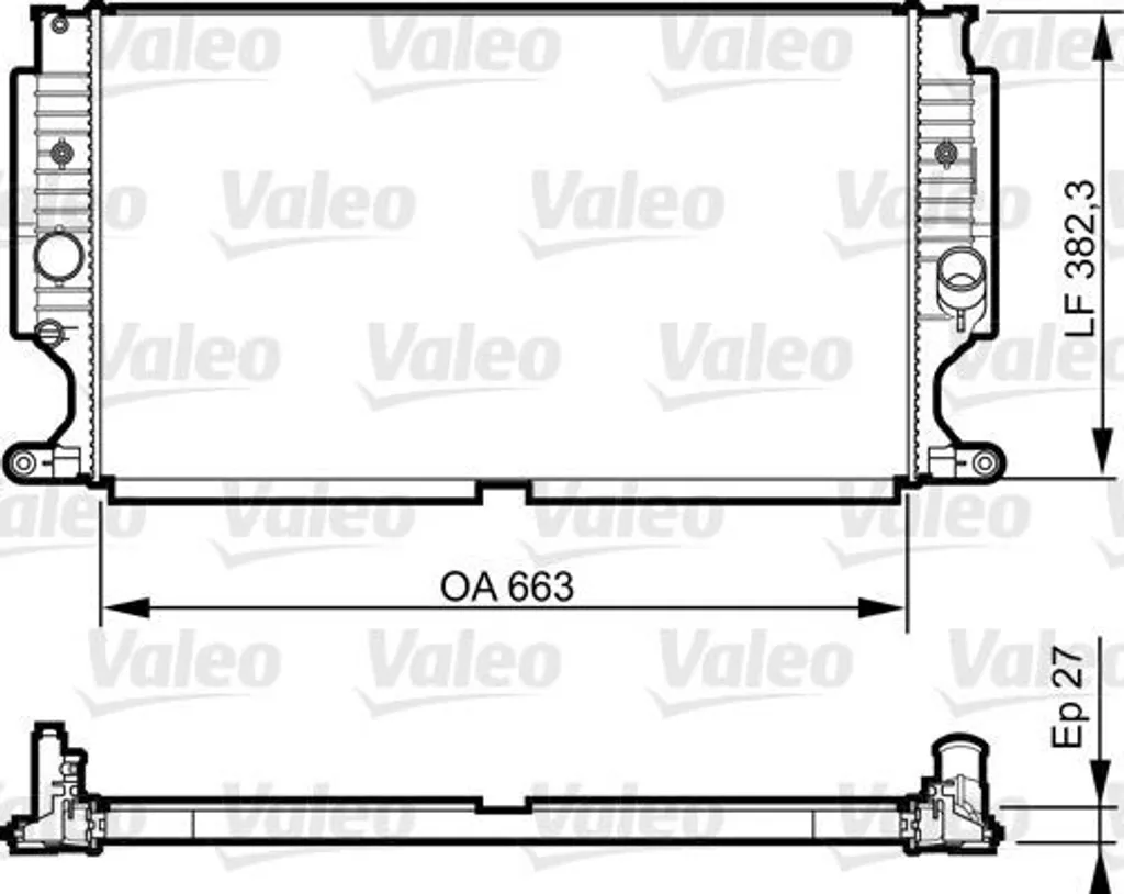 Radiateur moteur Valeo 735188 haute durabilité - Qualité OE Toyota