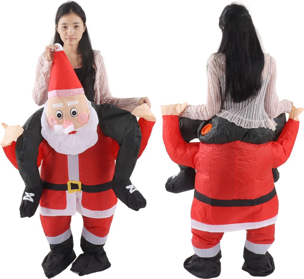 Costume De Renne Gonflable Amusant Noël - Déguisement Cosplay Père Noël Halloween