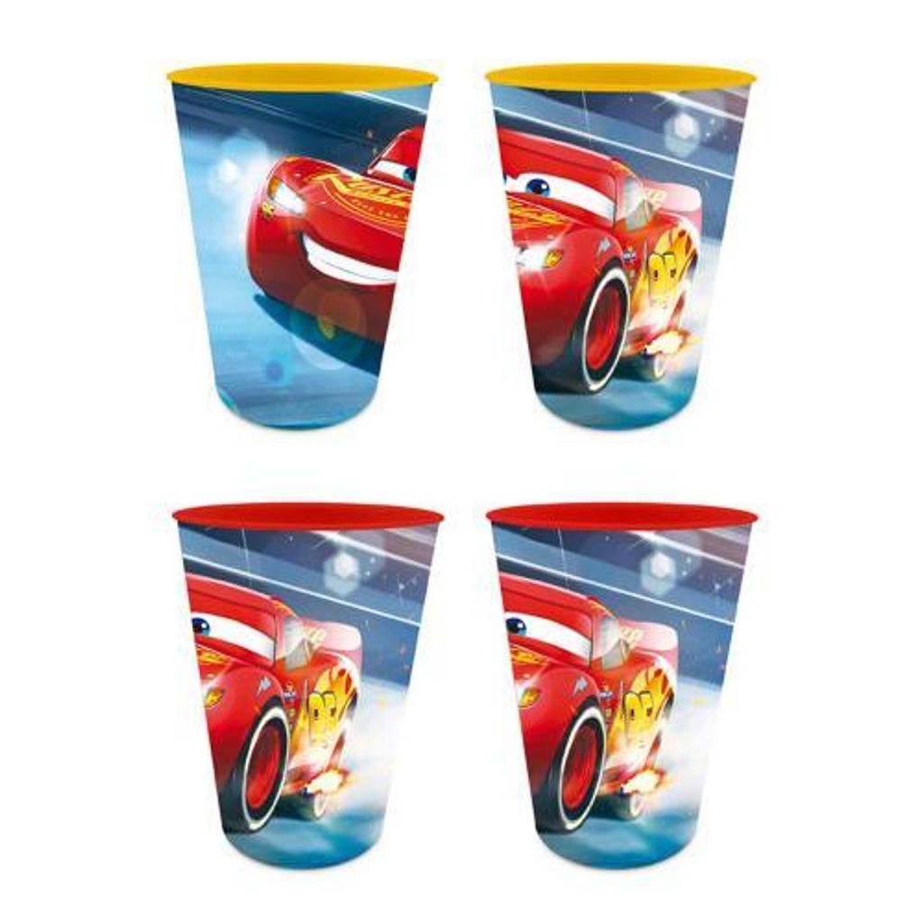 Cars 3 set di 4 tazze III [plastica] Immagine del prodotto 
