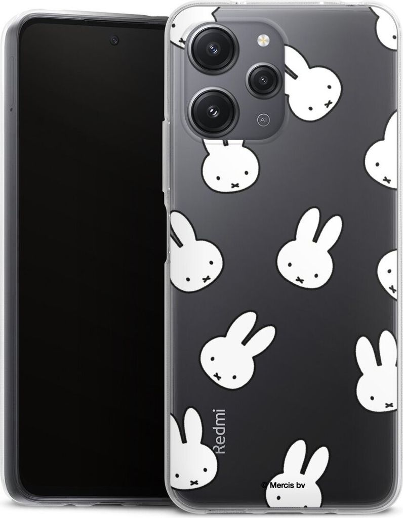 DeinDesign Handyhülle für Xiaomi Redmi 12 Silikon Hülle Case Smartphone Schutzhülle Muster transparent Miffy