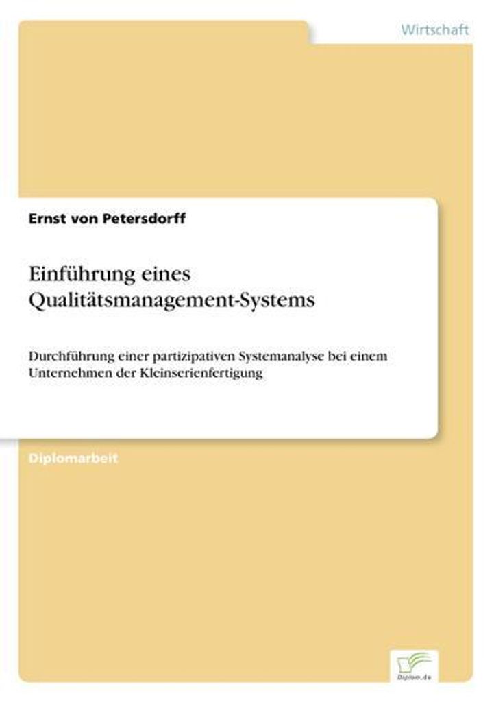 Einführung eines Qualitätsmanagement-Systems