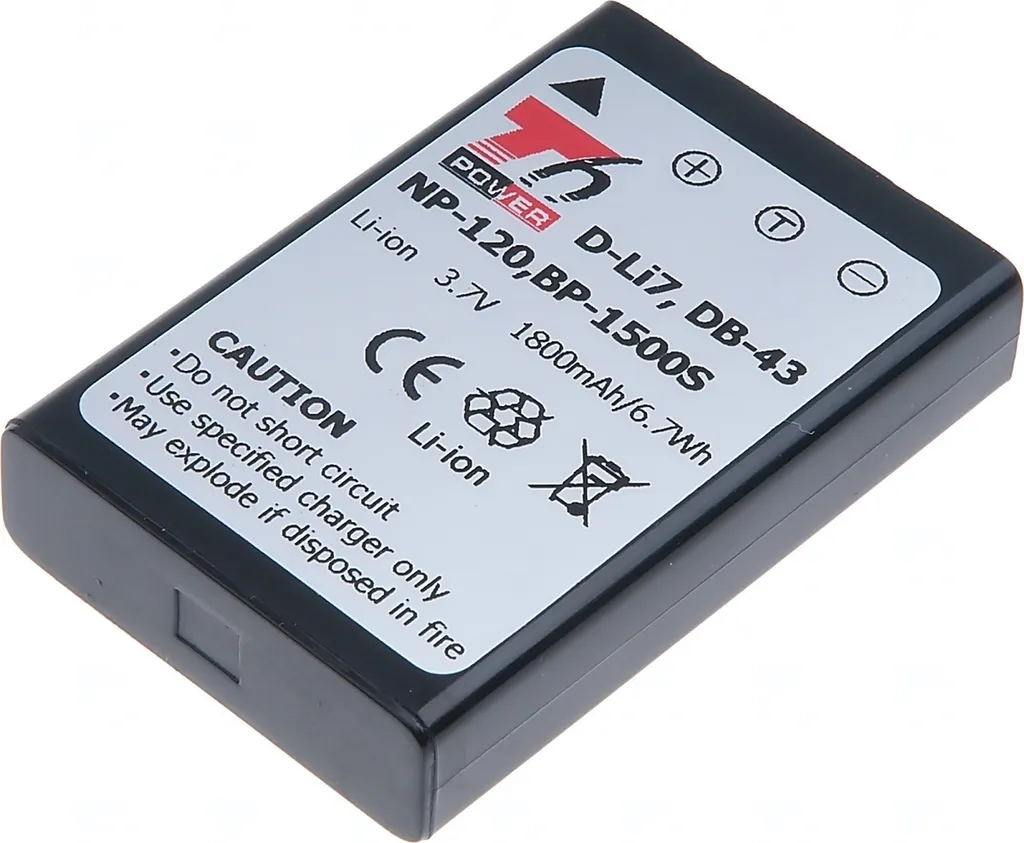 Batteria Patona 600mAh li-ion per Pentax Optio L50,M50,M60,V20,W60,S1,W80