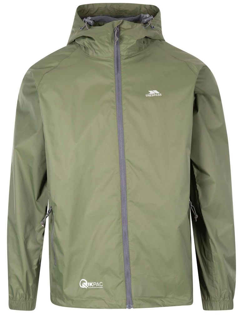 Trespass - "Qikpac" Jacke, wasserfest für Herren/Damen Uni TP433 (L) (Moosgrün)