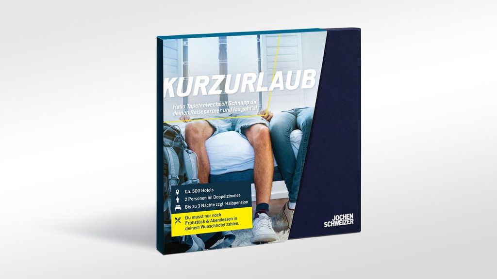 Jochen Schweizer Geschenkbox Kurzurlaub; Erlebnis verschenken oder selbst erleben;