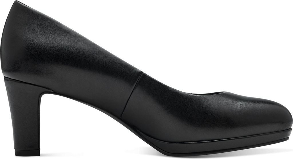 MARCO TOZZI Damen Pumps Blockabsatz Plateau runde Form 2-22451-42, Größe:39 EU, Farbe:Schwarz