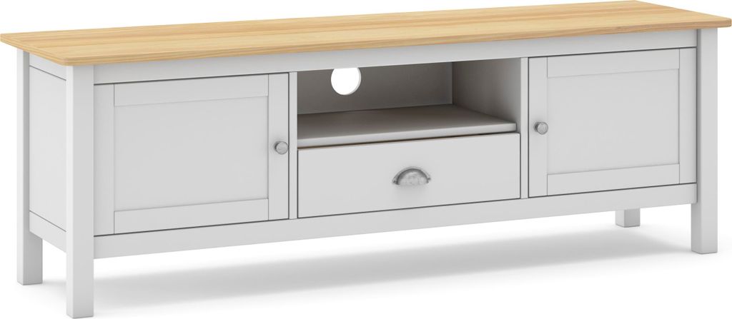 Marckeric - Misti TV-Schrank - Weiß - 158x40x53cm