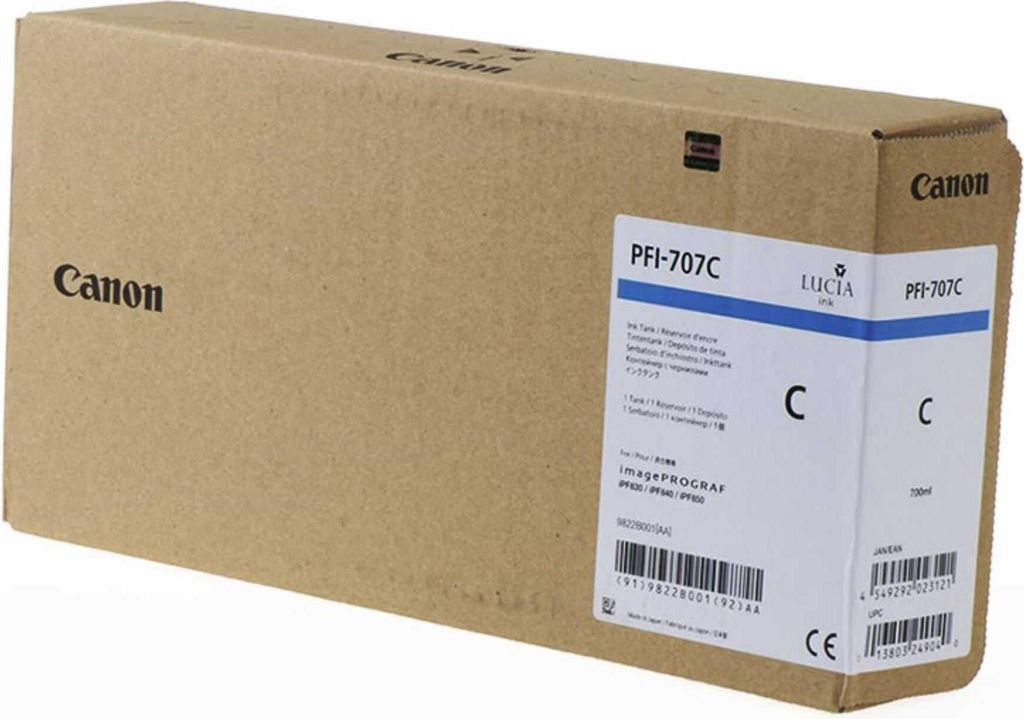 Canon PFI-707 C Tinte cyan