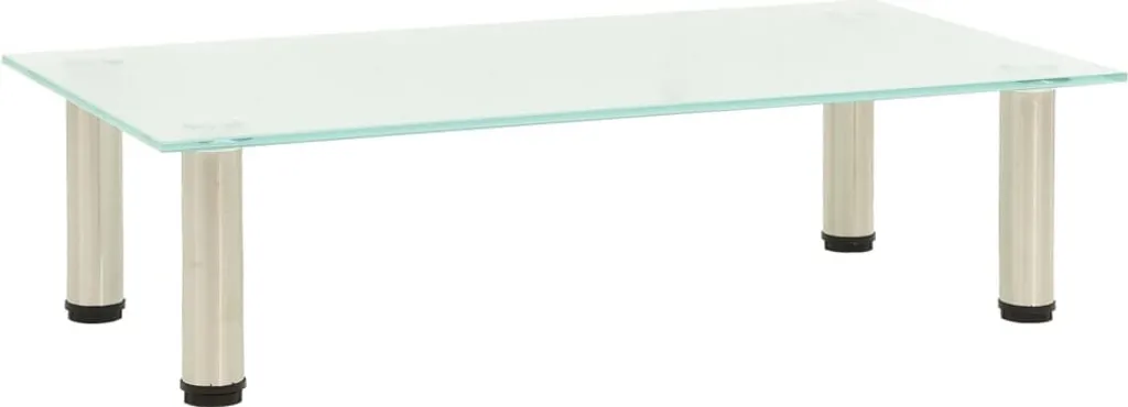 Supporto Monitor e TV 60x35x17 cm - Vetro Temperato Antigraffio