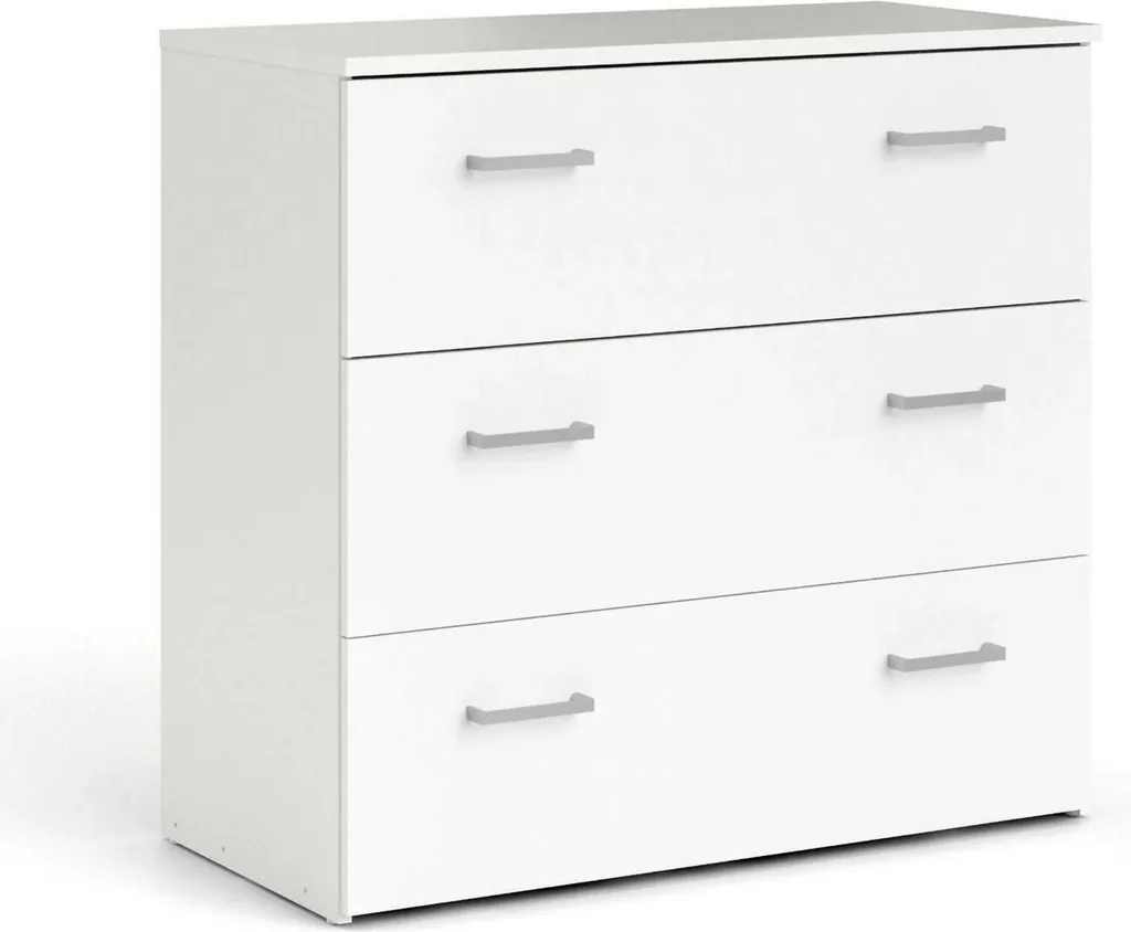 Commode Space Tvilum blanche pour gagner de la place et tout ranger