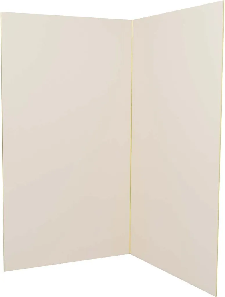 Rénover un Mur Abîmé avec Panneaux Aluminium Ivoire 120x210 cm et Or Chic