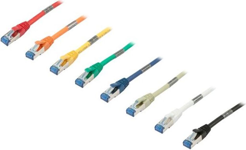 ALLNET Patchkabel RJ45, CAT6A 500Mhz, 0,5m, blau, S-STP(S/FTP),AWG27, Synergy 21