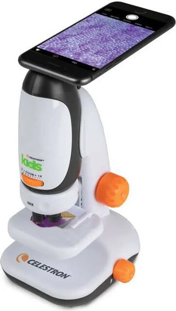 Adaptateur Microscope Smartphone Celestron Transparent avec Prise EU - 5
