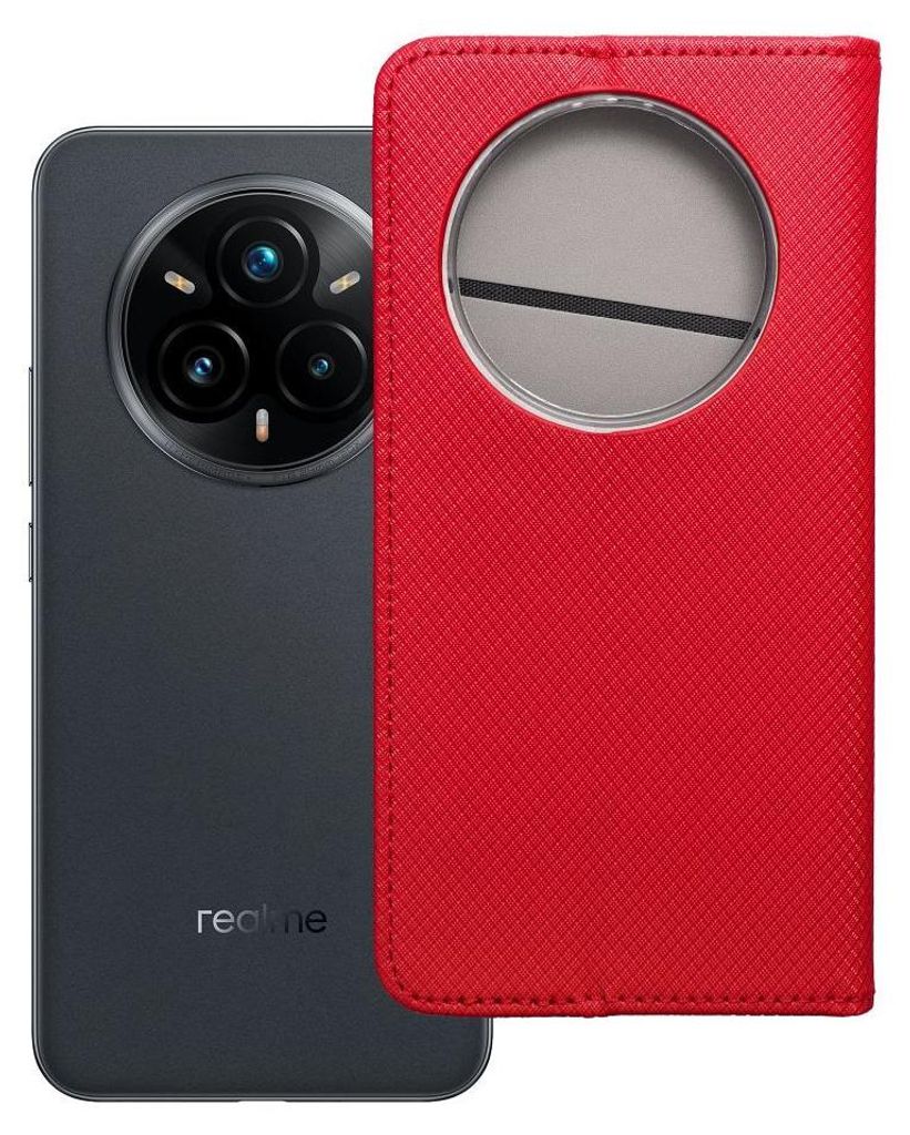 SMART CASE Buchholster passend für REALME 14 PRO PLUS rot