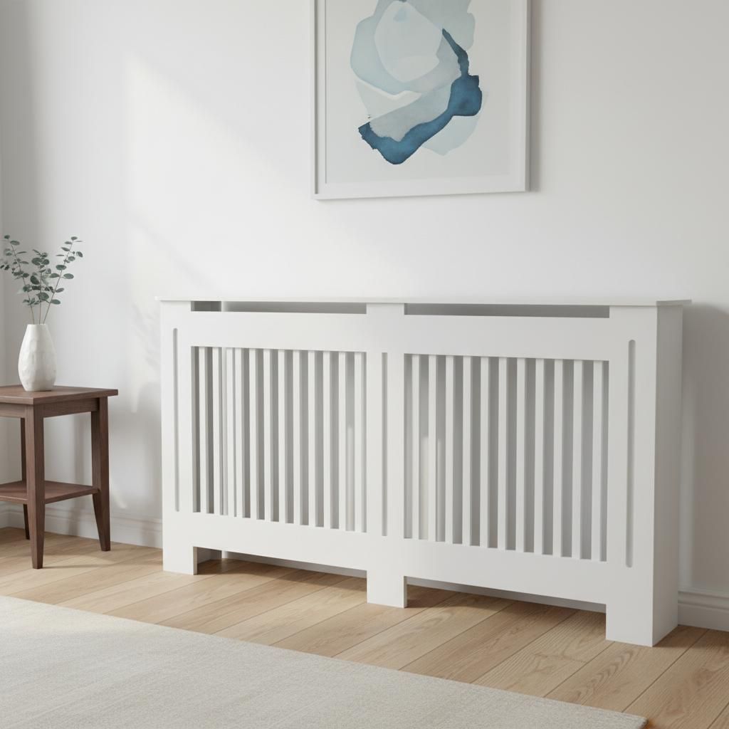 WISFOR Radiatoromsluiting, landelijke stijl, geverfd MDF, Productafbeelding 