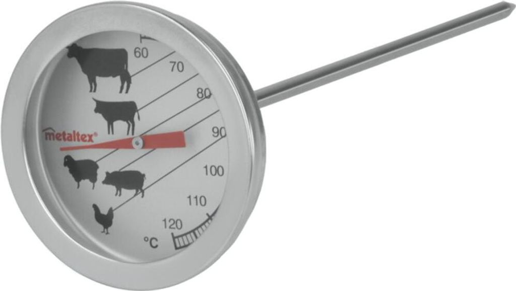 METALTEX Thermomètre à rôtis / à grillades Inox Image du produit 