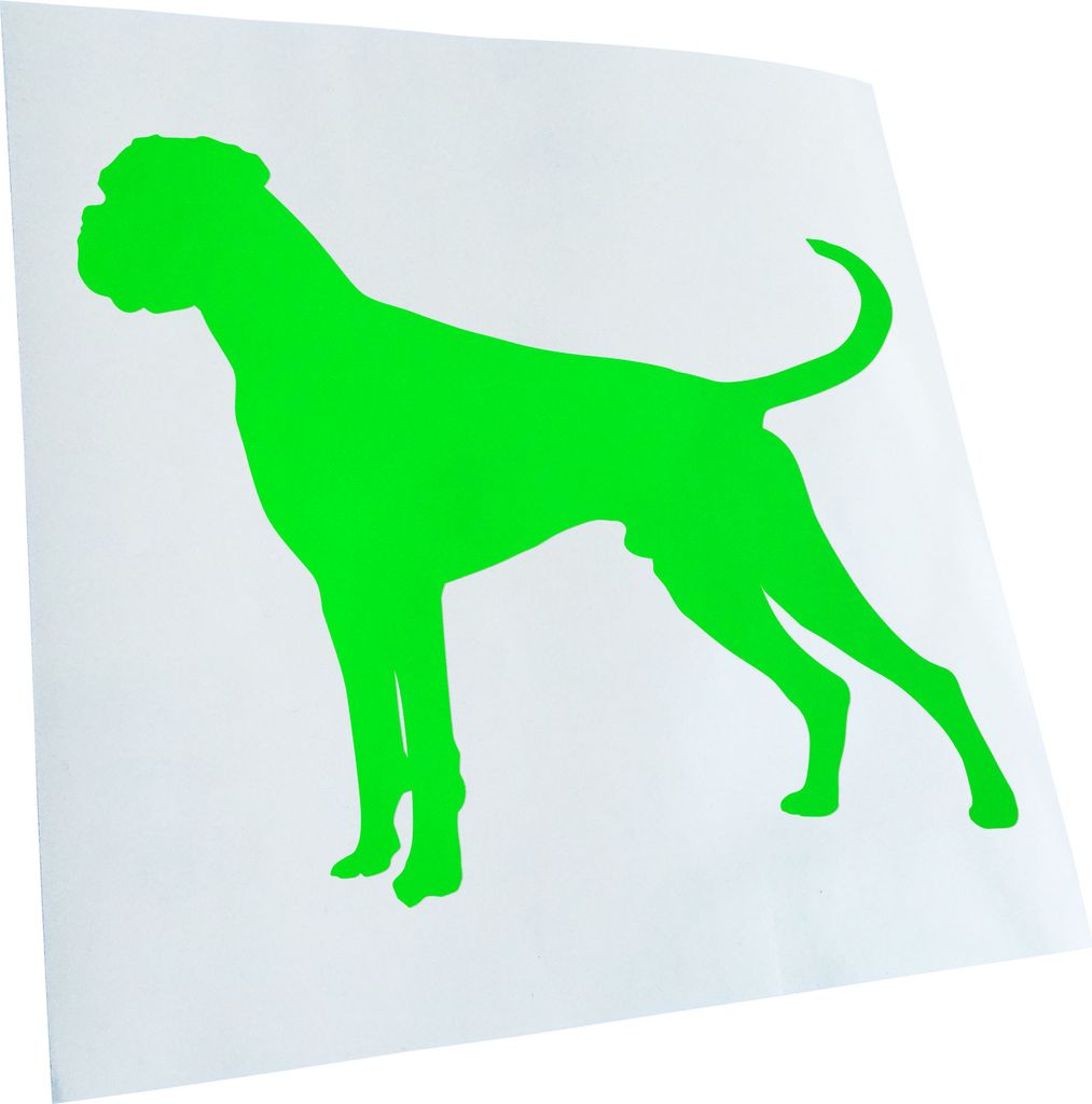 Kiwistar - Autoaufkleber - Deutscher Boxer German Hund Heckscheibenaufkleber - Aufkleber für Auto Kfz Fahrrad, LKW, Truck Mofa