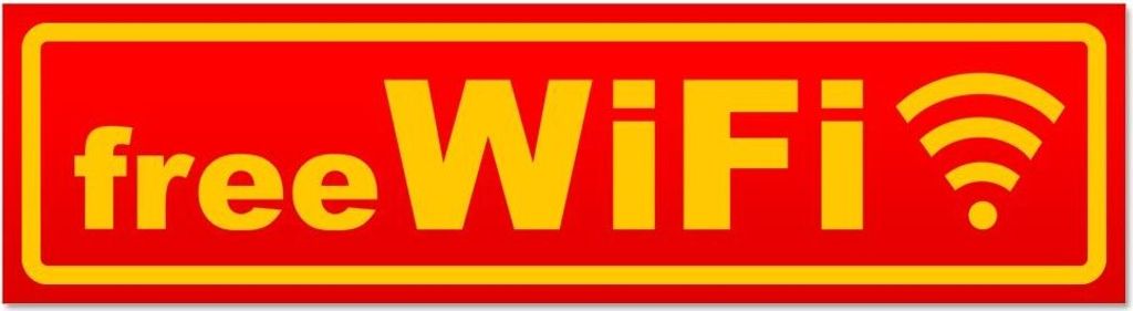 Kiwistar - Autoaufkleber - Rot - 30 x 8 cm - Free WiFi - Hinweis Aufkleber Sticker für Auto, Kfz, Fahrrad, PKW, LKW