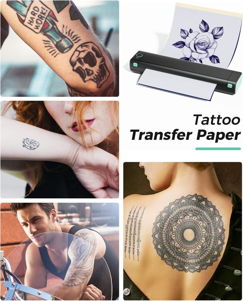 Drahtloser Tattoo-Transfer-Schablonendrucker,  mit 5 Stück Produktbild 3