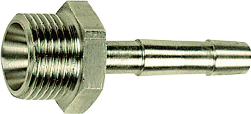 Riegler Einschraubschlauchtülle, G 1/8 a., für Schlauch LW 9, MS vern.