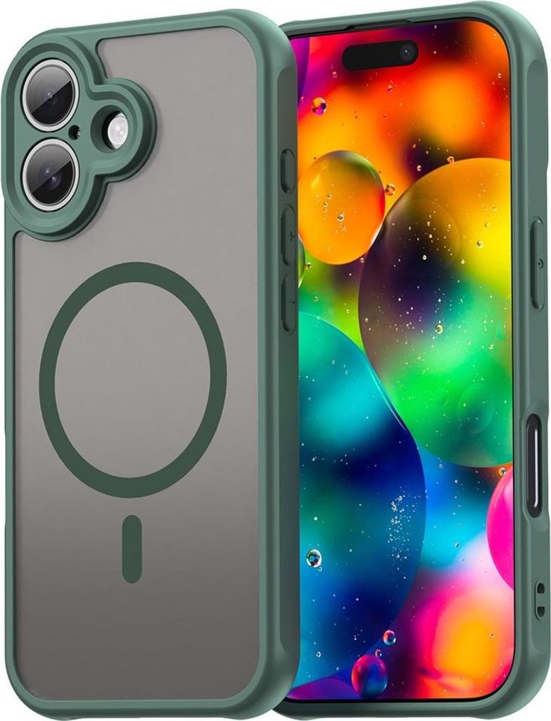 iPhone 17 Hülle - Coverup Mattes transparentes Back Cover mit Kameraschutz - MagSafe Compatible - Grün