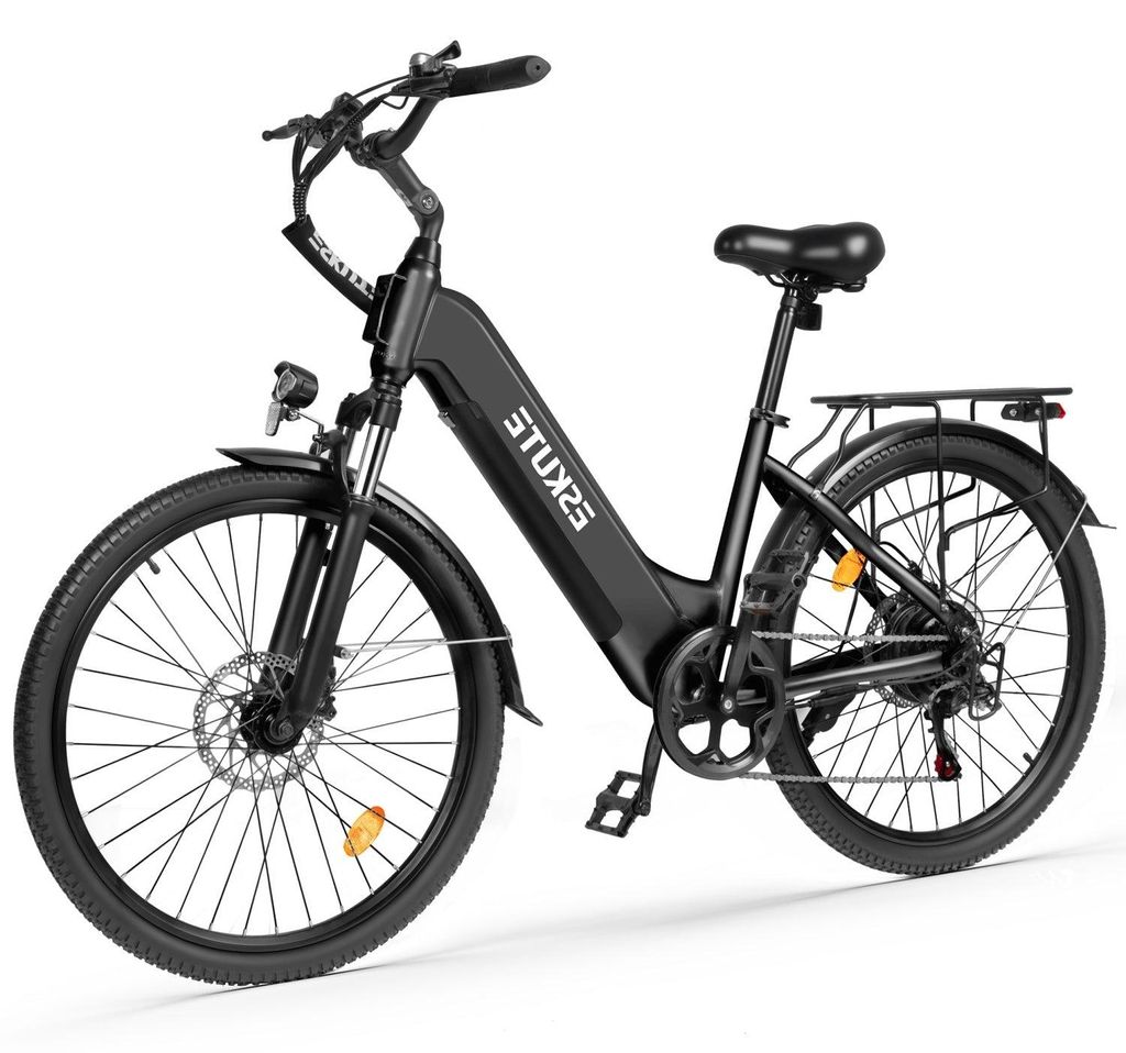ESKUTE C202 Elektrofahrrad 250W 48V17.5Ah 26" - Schwarz Produktbild 