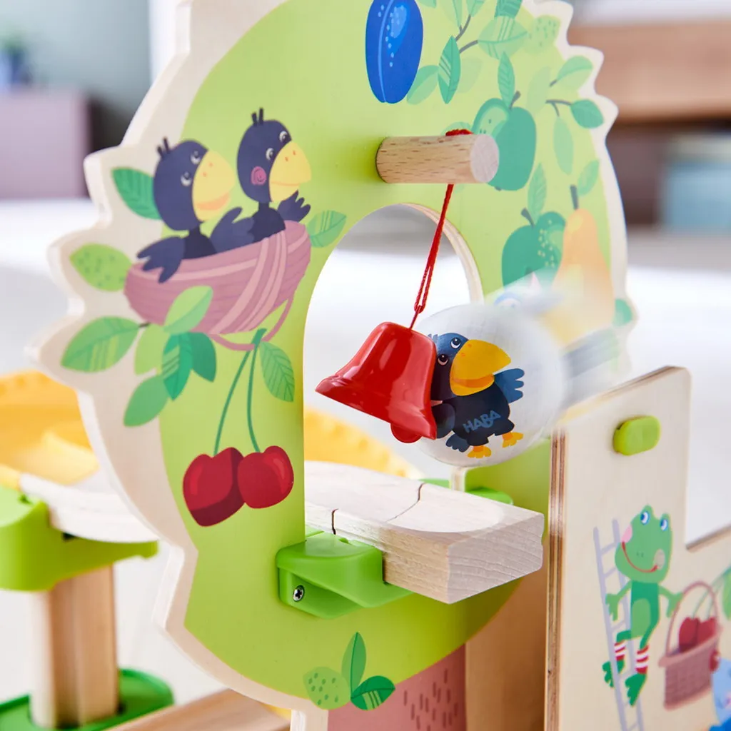 Circuit de billes Kullerbü Verger Haba - Jeu de construction stable 2 ans