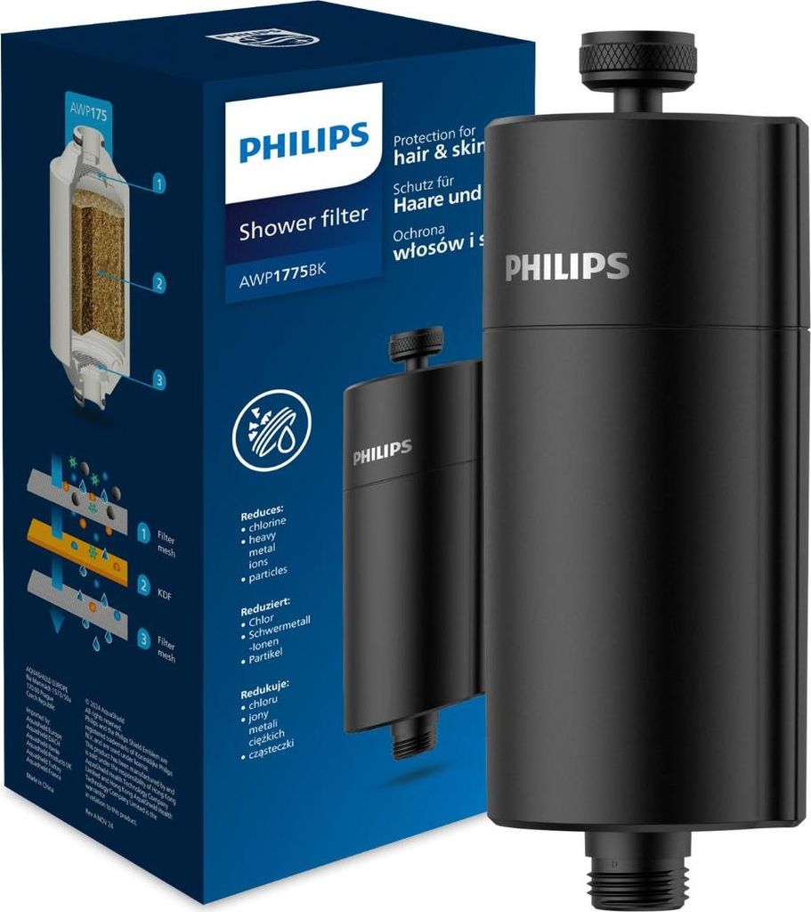 Philips Water Duschfilter: 3-Stufen-Filter für reines Wasser und Hautschutz