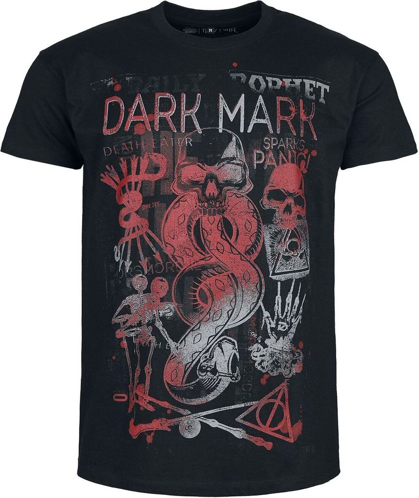 Harry Potter T-Shirt Herren Dark Mark schwarz M