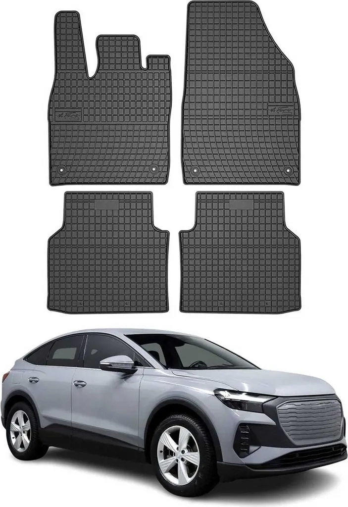 Tappetini TPE Audi Q4 e-Tron 2021-2025 | Protezione 3D Su Misura Nero