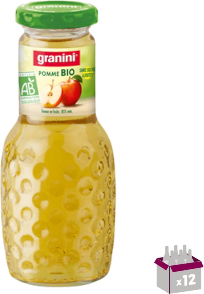 Jus de pomme organique Granini 12x25cl Image du produit 