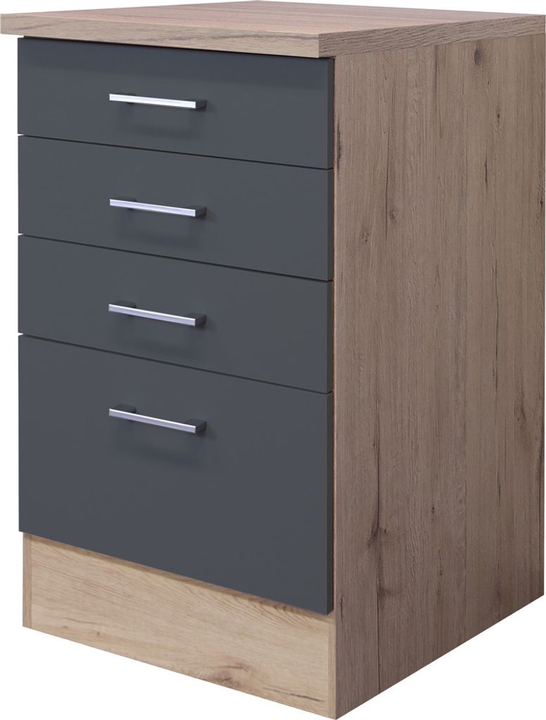 Flex Well Auszugunterschrank Tiago BxTxH 50 x 60 x 85 cm Produktbild 
