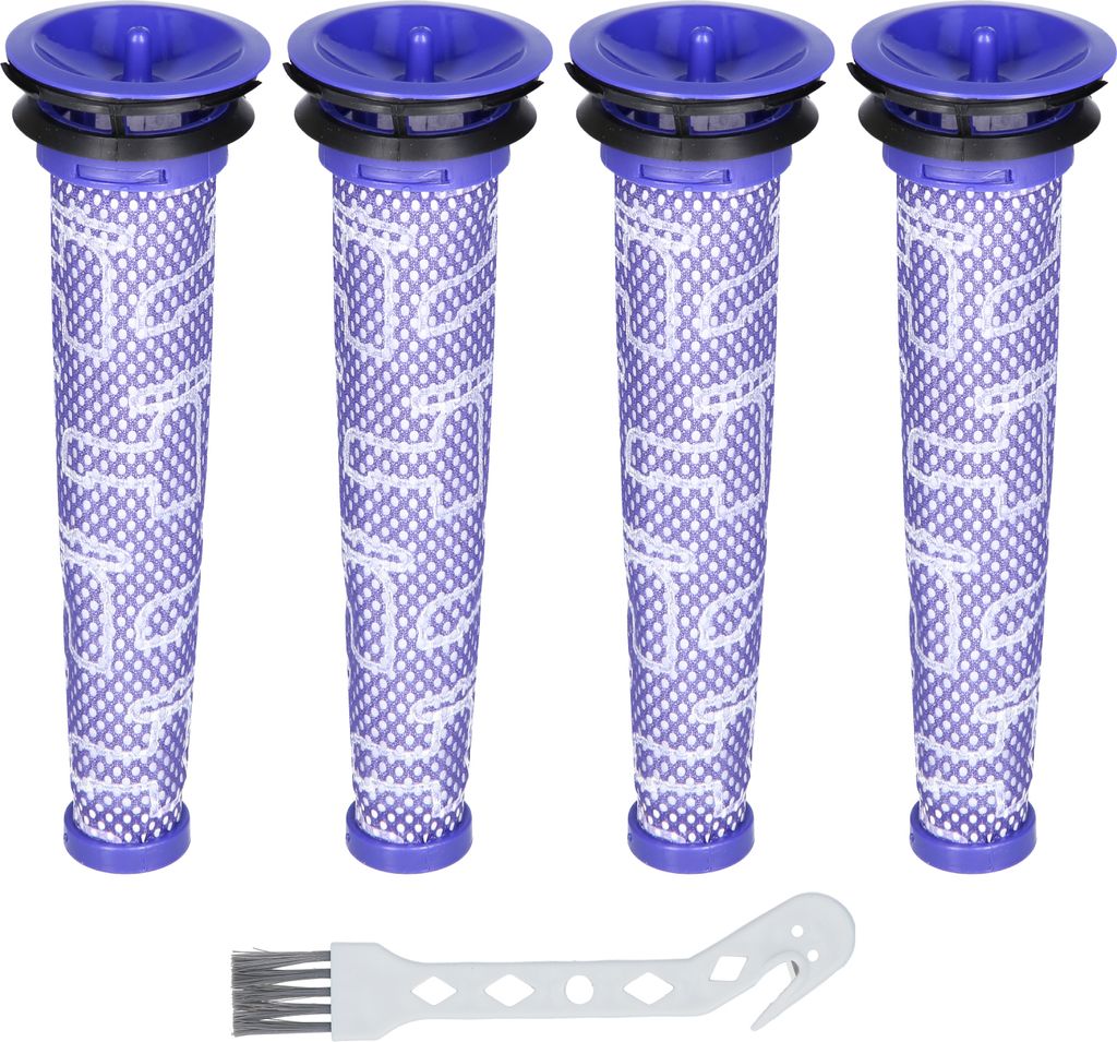 McFilter | 4 Vormotorfilter geeignet für Dyson DC58, DC61, DC62, V6, V7, V8, 965661-01