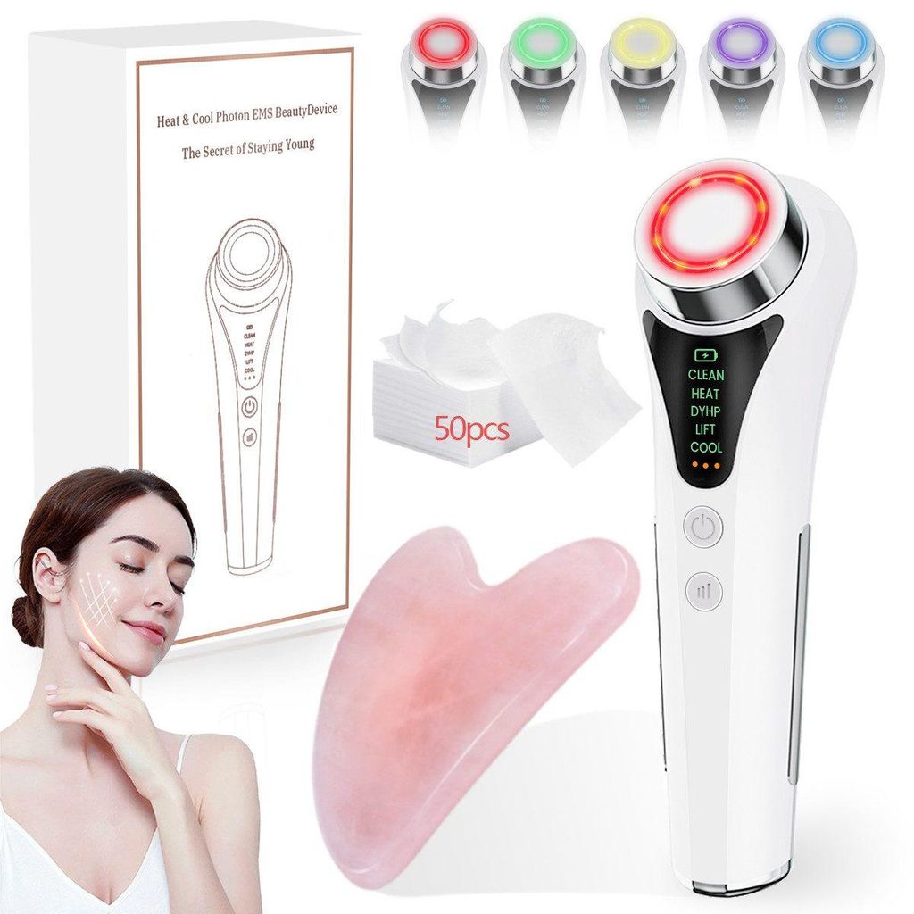 6-in-1 Gesichtsmassagegerät mit EMS,RF,LED in 5 Produktbild 