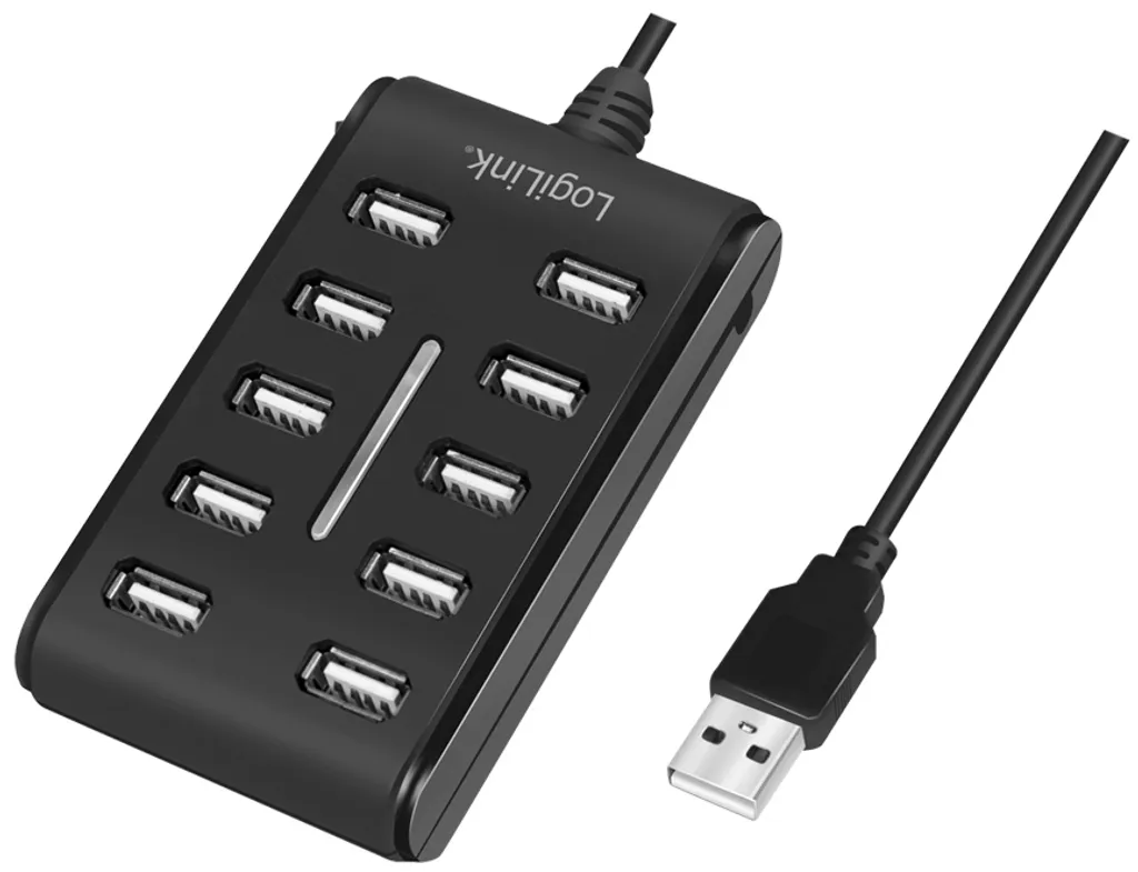 Hub USB LogiLink 10 Porte: Organizza la tua Scrivania da Gaming