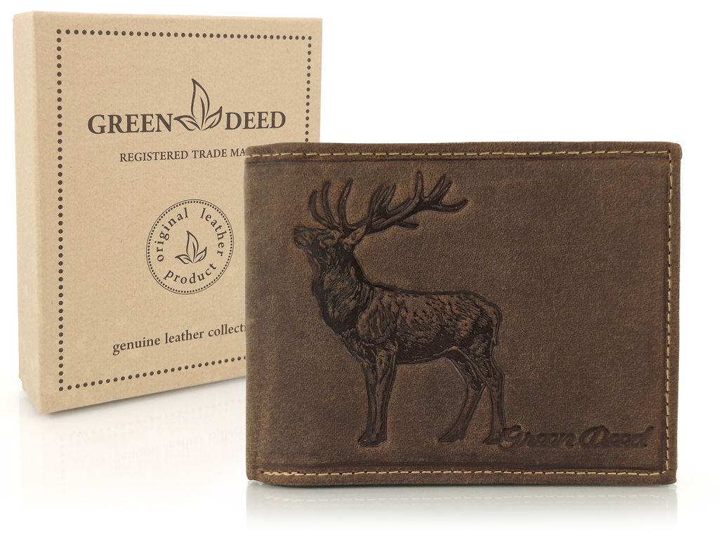 GREEN DEED, Geldbörse Herren, Portmonee Leder, Geldbeutel, Produktbild 