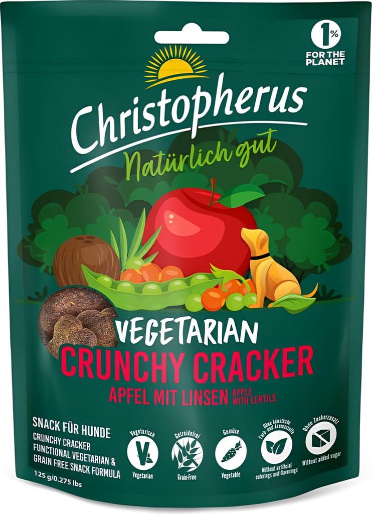 Christopherus Snack Vegetarian Apfel & Linsen 125g