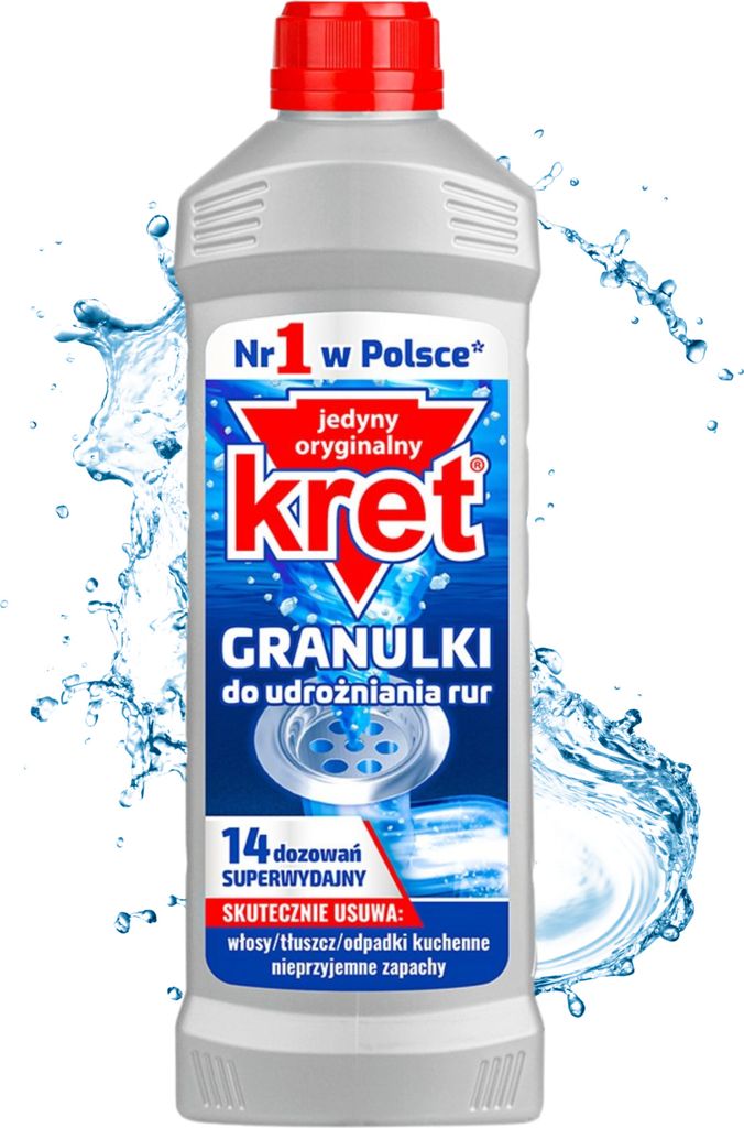 Kret Granulki do udrożniania rur 560g Zdjęcie produktu 