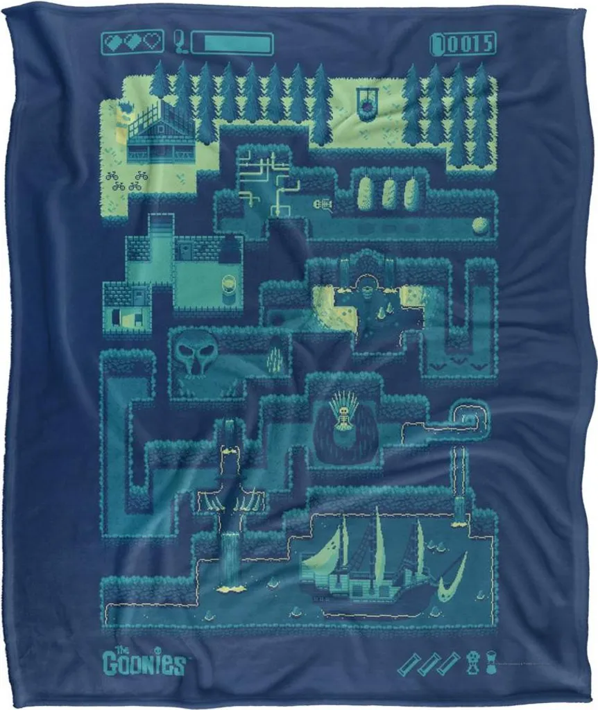 The Goonies Couverture 8-Bit Soyeux TV25451 Multicolore 152 x 127 cm