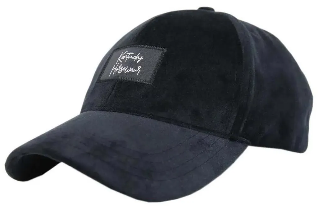 Casquette de Baseball Velvet Noir Sammy Kentucky Horsewear Taille Unique